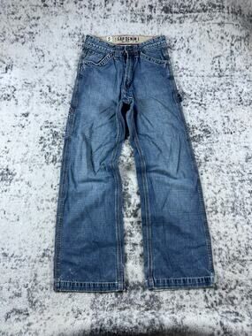 Vintage Gap Denim Jeans Boys 26x28 Blue Loose Fit Utility Medium Wash Classic